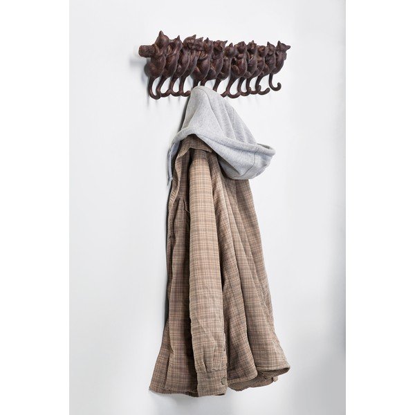 Cuier de perete Kare Design Cats, maro-image-1