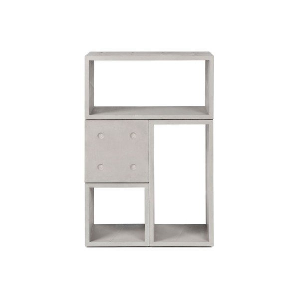 Bibliotecă variabilă din beton cu 4 părți Lyon Béton Dice-image-3