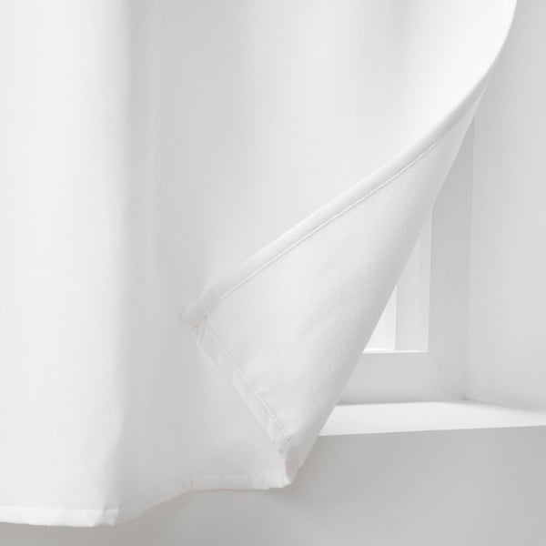 Draperie albă termoizolantă din microfibră 135x180 cm Micropolar – douceur d'intérieur-image-3