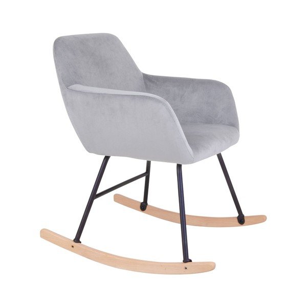 Fotoliu balansoar House Nordic York, gri deschis-image-3