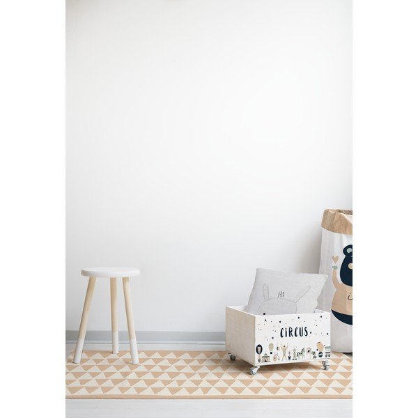 Cutie de depozitare din lemn pin pe roți Folkifreckles Circus Crew-image-1