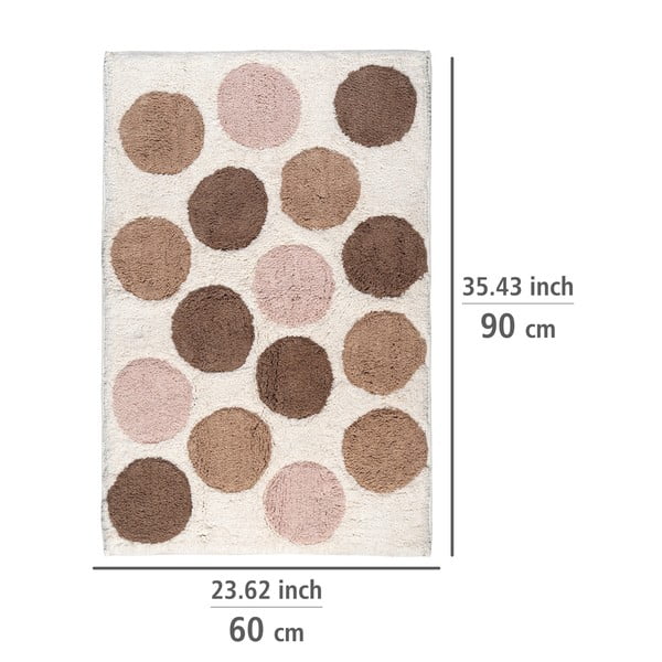 Covoraș de baie maro-bej din bumbac organic 60x90 cm Tibet – Wenko-image-4