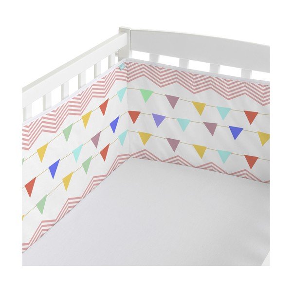 Protecție pentru pătuț din bumbac Mr. Fox Knight, 210 x 40 cm-image-1