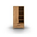 Șifonier în culoare naturală din lemn   de stejar 90x188 cm Twig – The Beds