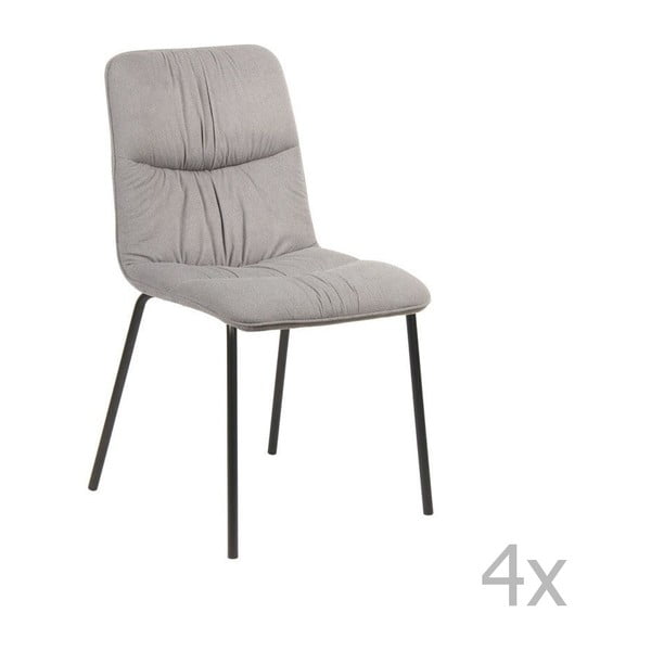 Set 4 scaune Design Twist Cerlak, gri
