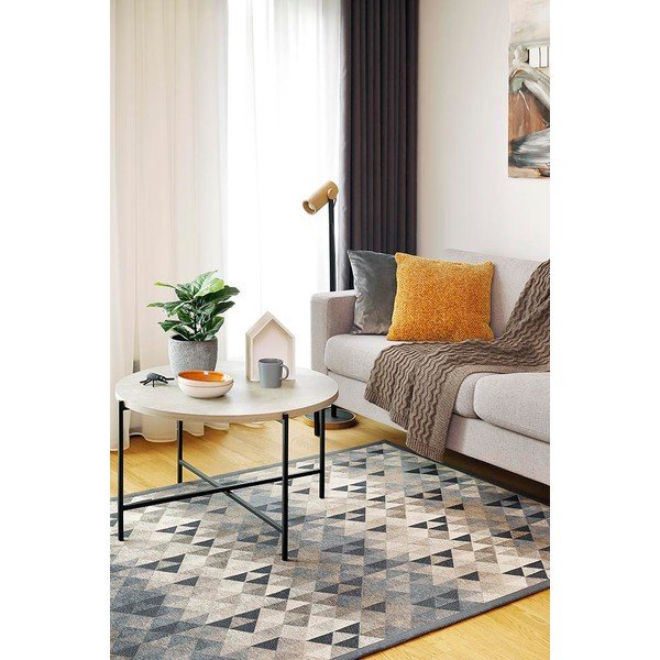 Covor cu 2 fețe Narma Kiva, 80 x 250 cm, gri-image-2