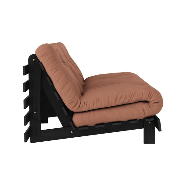 Canapea cărămizie extensibilă 160 cm Roots Black Night – Karup Design-image-4