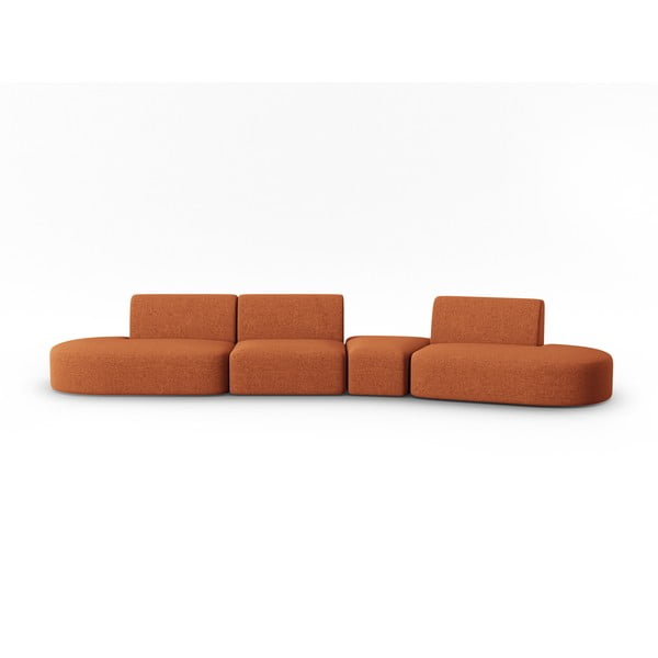Canapea portocalie 412 cm Shane – Micadoni Home