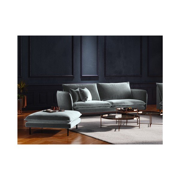 Taburet Cosmopolitan Design Vienna, 100 x 80 cm, gri deschis-image-3