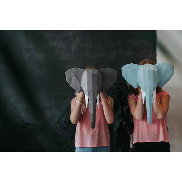 Set creativ de pliere a hârtiei Papertime Elefant, gri-image-1