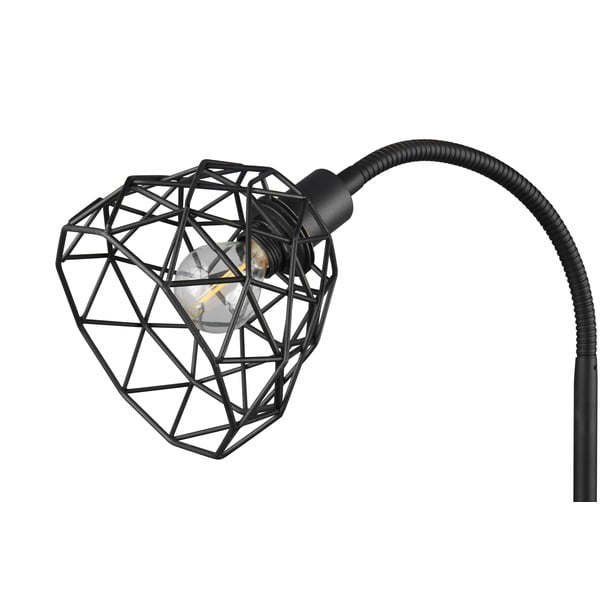 Lampadar negru cu abajur din metal (înălțime 180 cm) Haval – Trio-image-3