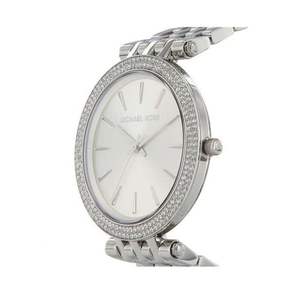 Ceas de damă cu pietre Michael Kors, argintiu-image-2
