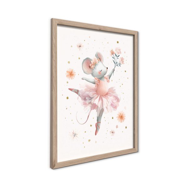 Tablou pentru copii 30x40 cm Mouse Ballerina – Styler-image-4