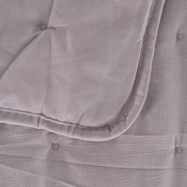 Cuvertură gri matlasată 230x280 cm – Ixia-image-1