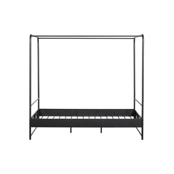 Pat metalic dublu vtwonen Bunk, 160 x 200 cm, negru-image-3