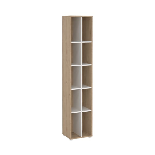 Bibliotecă albă/cu  aspect de lemn de stejar 41x205 cm Sign – Tvilum-image-2