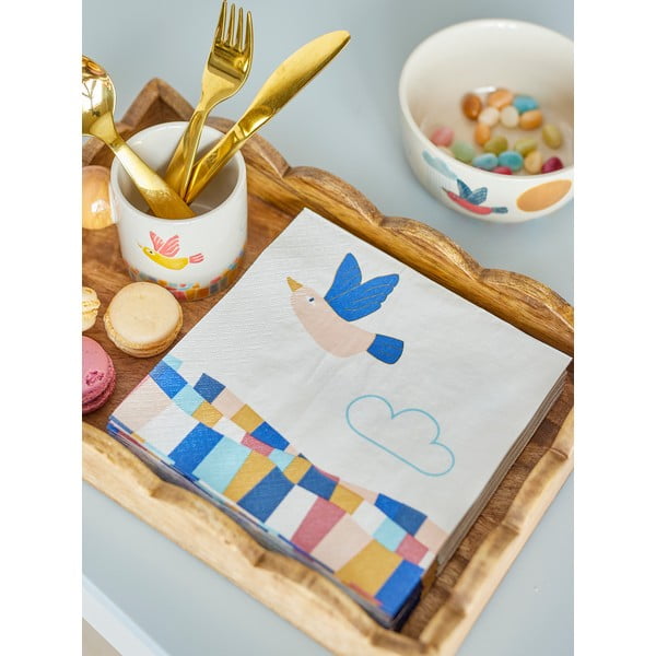 Șervețele 20 buc. din hârtie 33x33 cm Colorine – Bloomingville Mini-image-1