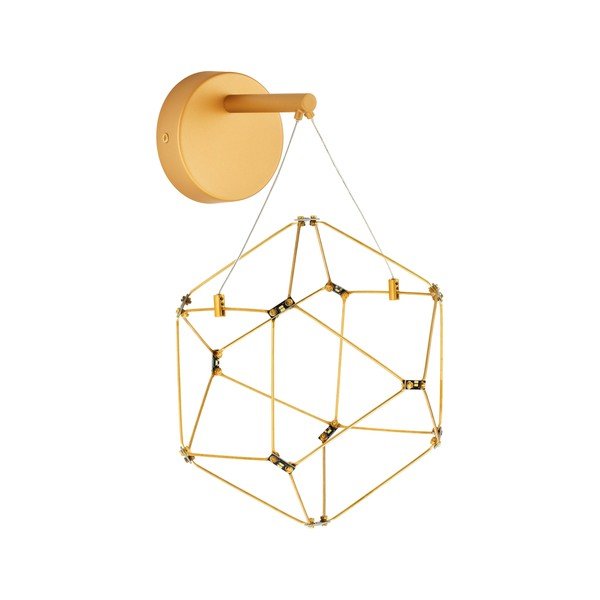 Aplică de perete aurie LED din aluminiu Nebula – Nova Luce