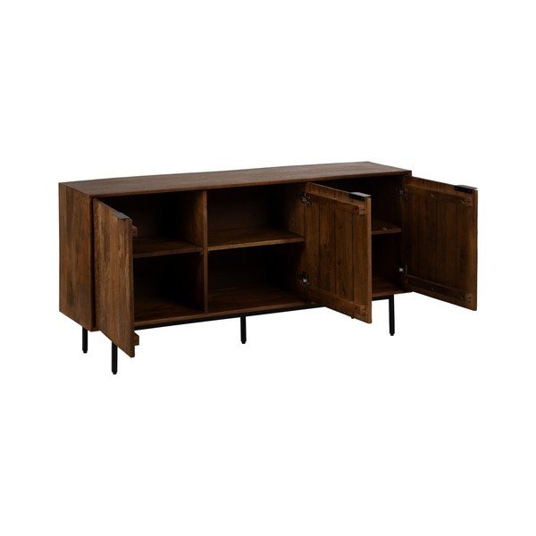 Comodă maro din lemn de mango 160x78x40 cm Sagara – Ixia-image-3