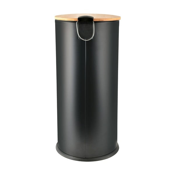 Coș de gunoi negru mat cu pedală din oțel 30 l   Adonis – Spirella-image-4