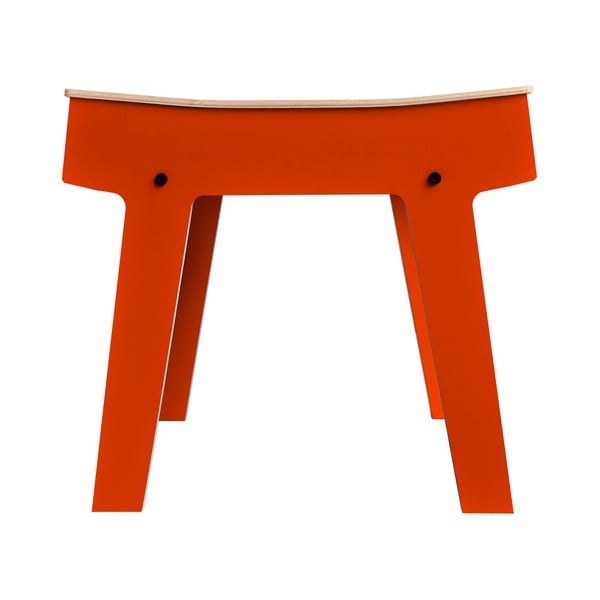 Scăunel/măsuță cu spațiu de stocare Pi, portocaliu