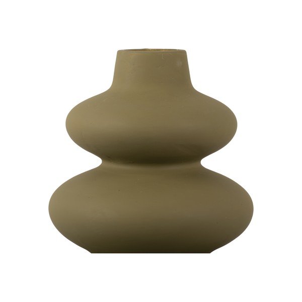 Vază din ceramică Karlsson Circles, înălțime 19,4 cm, verde-image-3