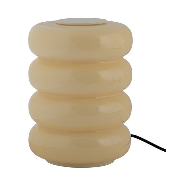 Veioză galben-deschis LED din sticlă (înălțime 16,5 cm) Aro – Leitmotiv