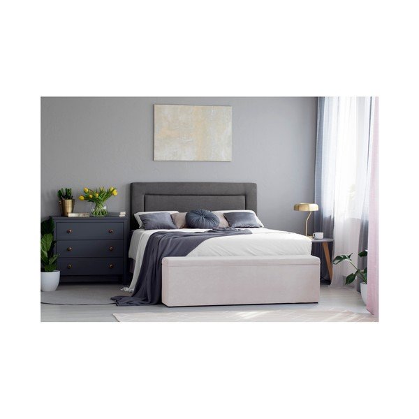 Otoman cu spaţiu depozitare Mazzini Sofas Ancona, 200 x 46 cm, crem-image-4