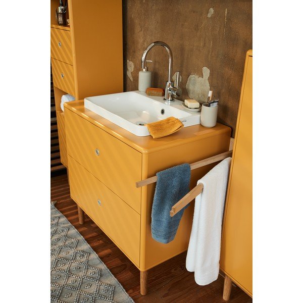 Dulap galben cu chiuvetă fără baterie 80x62 cm Color Bath - Tom Tailor for Tenzo-image-1