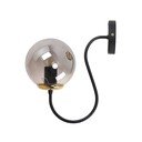 Aplică de perete neagră/gri ø 15 cm Oslo – Squid Lighting