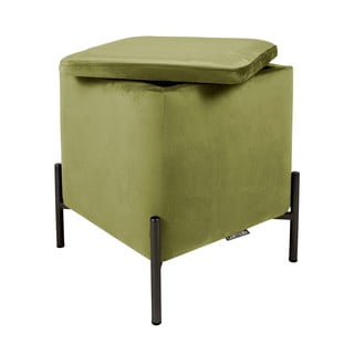 Taburet cu spațiu de depozitare Leitmotiv Snog, verde