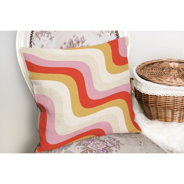 Față de pernă 43x43 cm Creamy Raspberry Swirl – Mila Home-image-1
