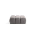 Taburet modular gri deschis cu tapițerie din țesătură bouclé Bellis – Micadoni Home