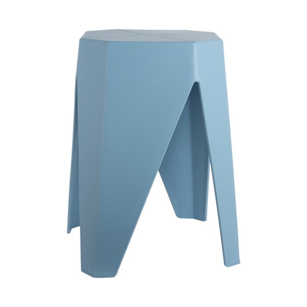 Scaun albastru din plastic Cherish – Leitmotiv-image-2