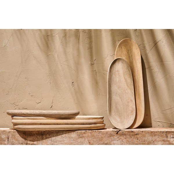 Tavă servire din lemn de mango Nkuku Ajuru, 35 x 14 cm-image-2