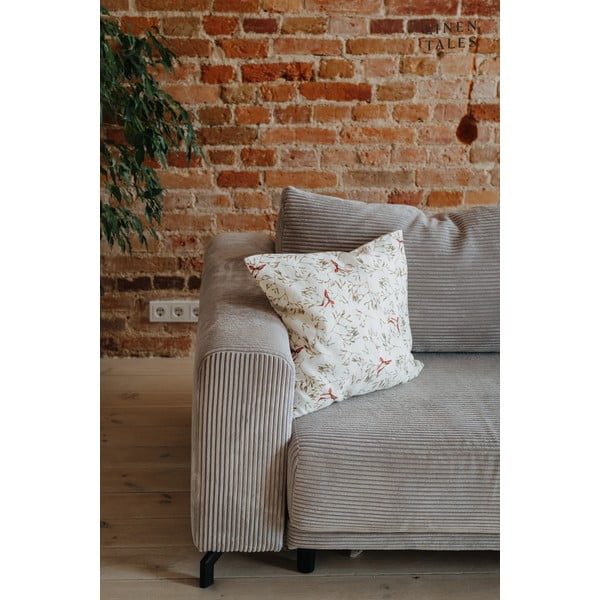 Față de pernă din in cu model de Crăciun 40x60 cm – Linen Tales-image-2