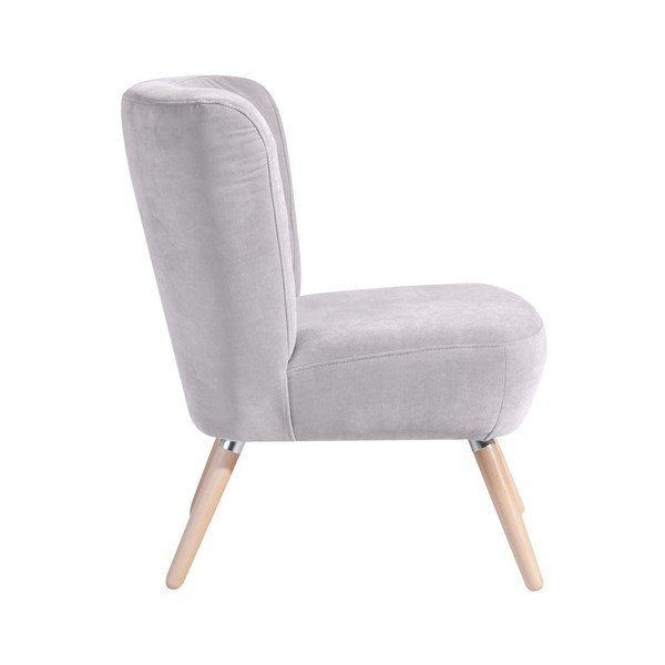 Fotoliu Max Winzer Neele Velor, gri deschis-image-1