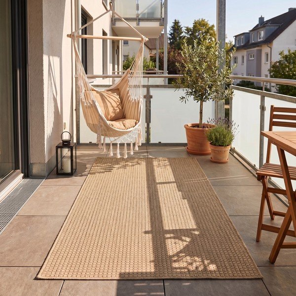 Covor pentru exterior și interior bej 60x100 cm Mira 1450 – Ayyildiz Carpets-image-1