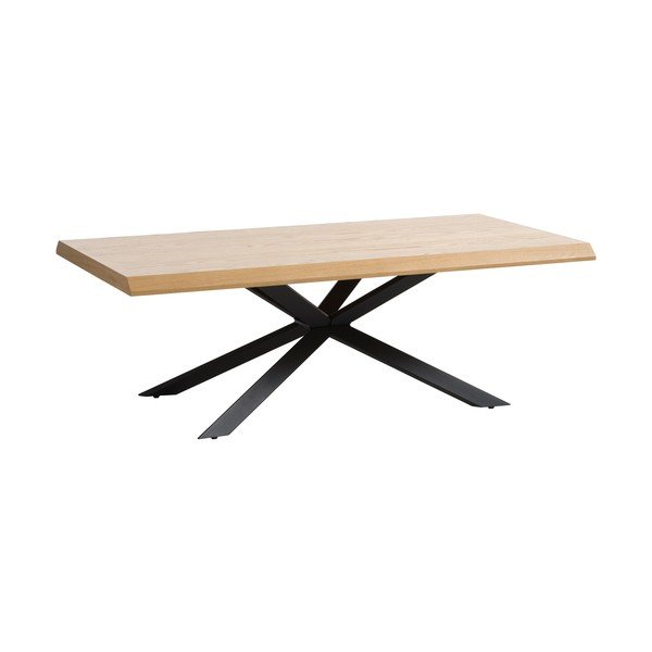 Măsuță de cafea în culoare naturală cu blat cu aspect de lemn de stejar 68x130 cm Arno – Unique Furniture