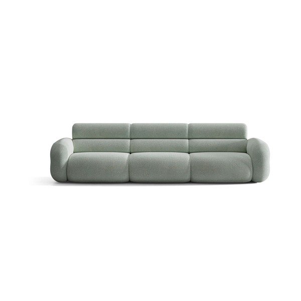 Canapea albastră cu tapițerie din chenille 305 cm Neo – Micadoni -image-1