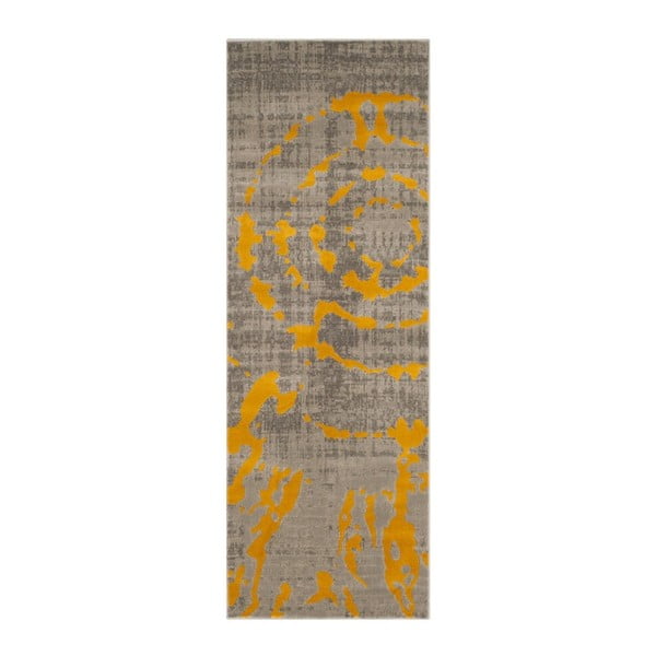 Covor Webtappeti Abstract, 70 x 275 cm, galben 