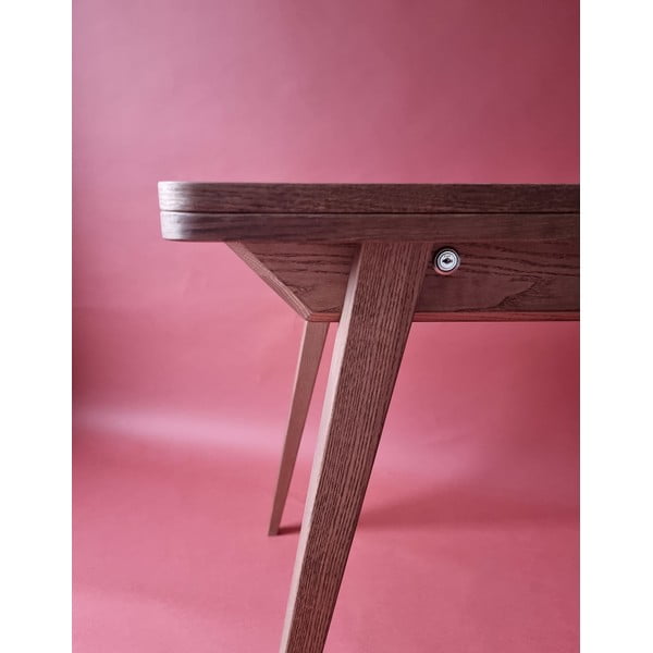 Masă de dining extensibilă cu blat cu aspect de lemn de  frasin  65x90 cm Envelope – Ragaba-image-2