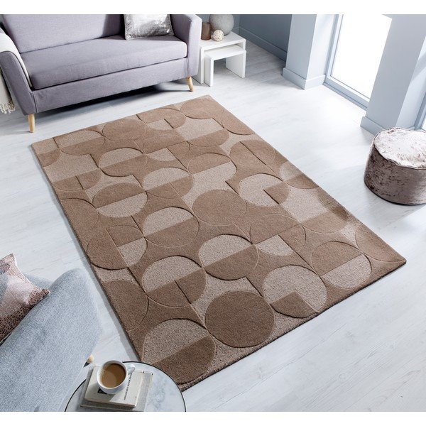 Covor din lână Flair Rugs Gigi, 120 x 170 cm, maro-image-4