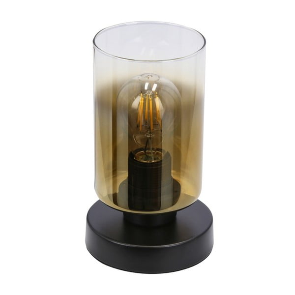Veioză neagră cu abajur din sticlă (înălțime 20 cm) Aspra – Candellux Lighting-image-4