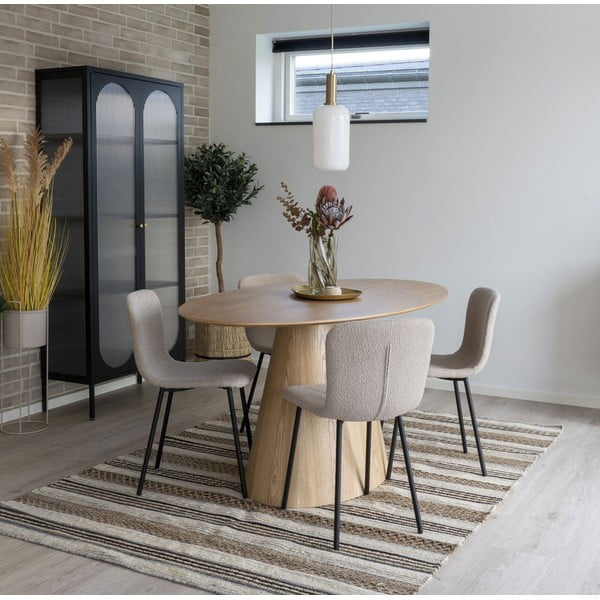 Masă de dining cu blat cu aspect de lemn de  frasin  90x160 cm Bolton – House Nordic-image-1