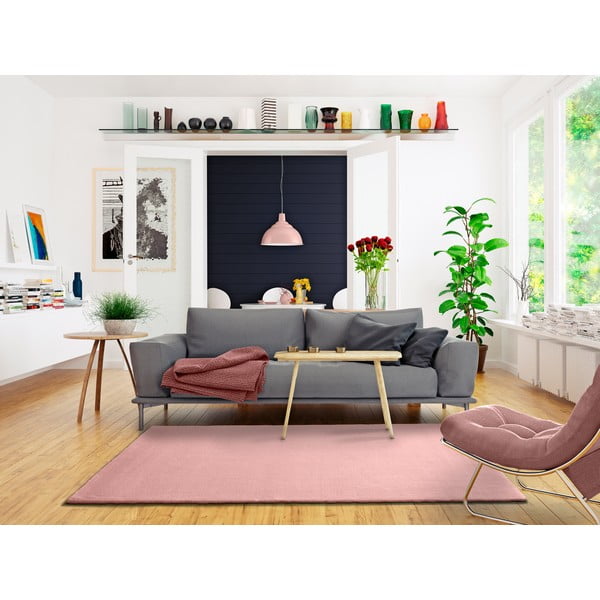 Covor Universal Berna Liso, 60 x 110 cm, roz-image-1