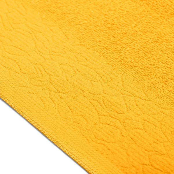 Prosoape de baie galbene 3 buc. din bumbac din frotir Flos – Restilo-image-2