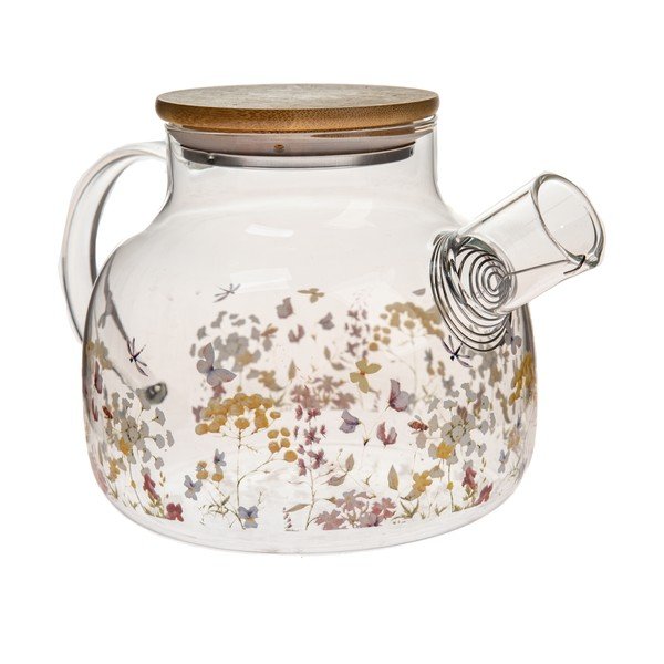Ceainic din sticlă 1 l Flowers – Dakls