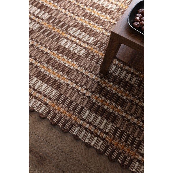 Covor maro țesut manual 160x230 cm – Asiatic Carpets-image-1