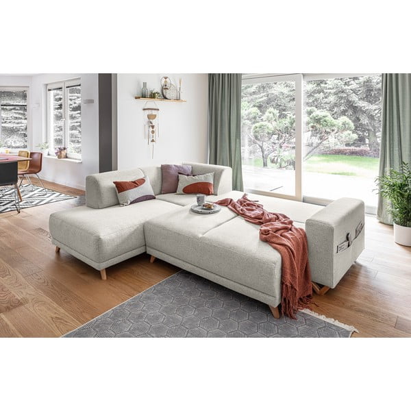 Colțar bej extensibil/cu spațiu de depozitare (cu colț pe partea stângă/în formă de ”L”) Classy Sophie – Miuform-image-4